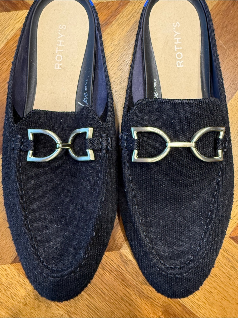 Rothy's Double Bit Loafer Mule size 10 black - Picture 5 of 5